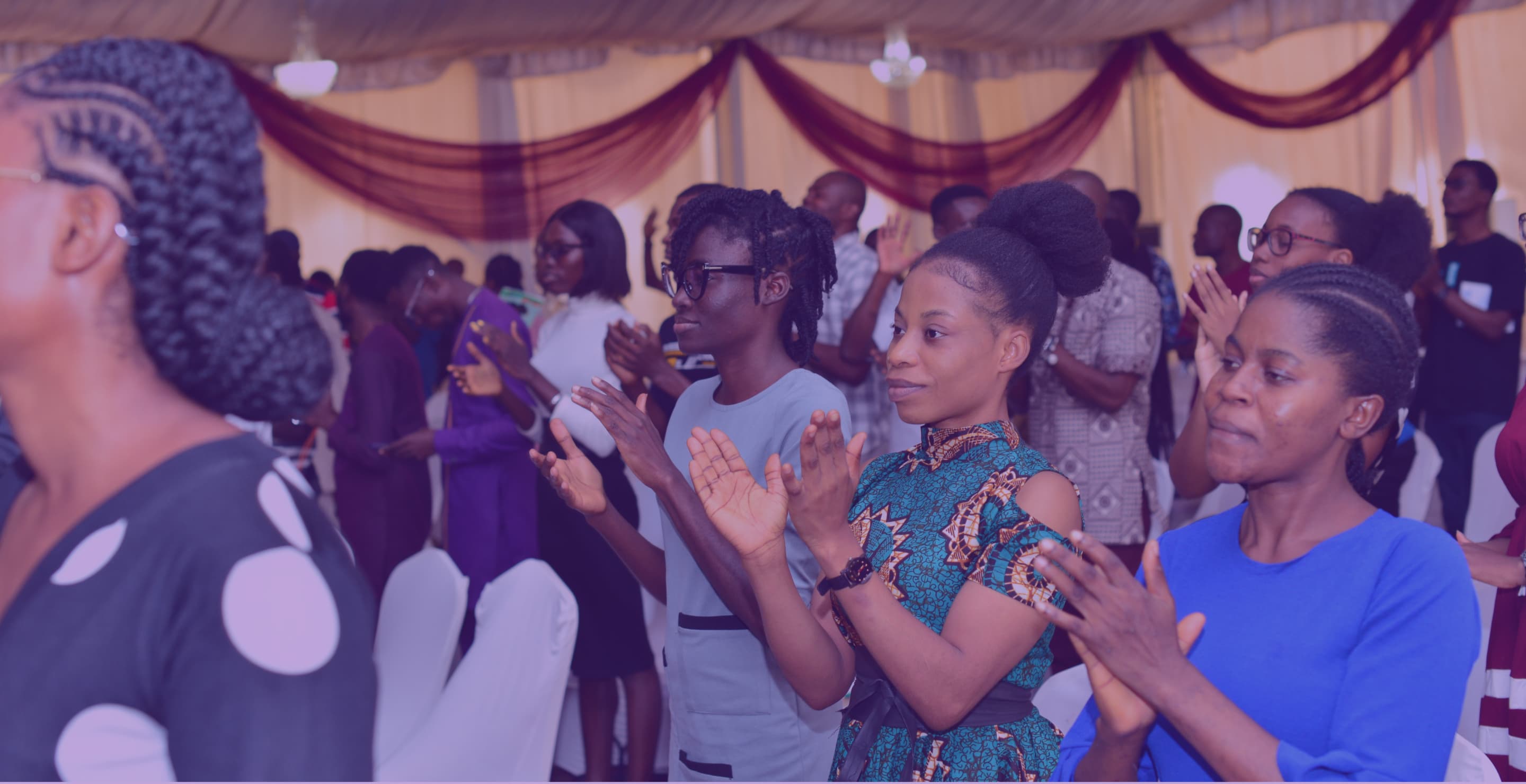 CONFAB attendees gathered for a leadership event